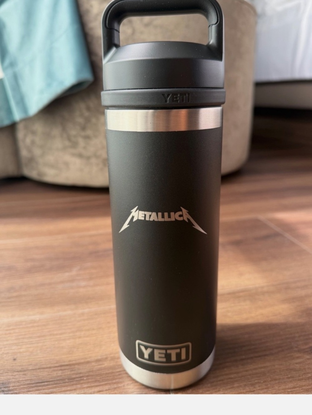 Yeti x Metallica Limited Edition VIP M72 Black Stainless Steel Travel Bottle NWT
